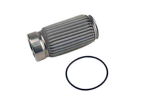 AEROMOTIVE (12614)  100 MICRON STAINLESS FILTER ELEMENT; CRIMP STYLE; FITS 12304,12307,12324,12331,12354