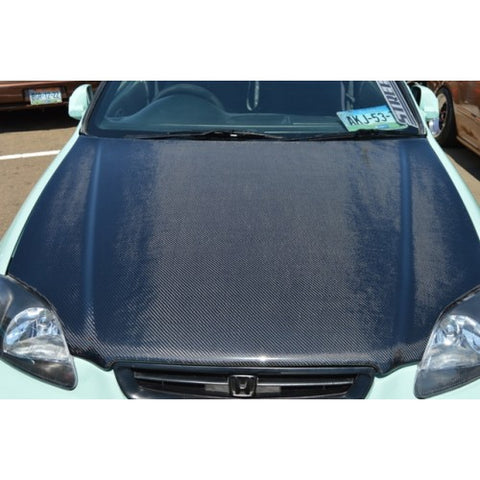 Special Carbon Fiber (SCF) 1999-2000 Honda Civic Carbon Fiber Hood