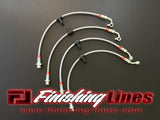 Finishing Lines 96-00 EK Civic Caliper Hose Set - Rear Drum - Non ABS