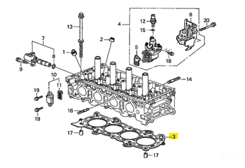 Honda Acura K24A2 OEM Head Gasket 12251-RBB-004