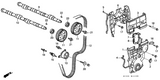Honda 14516-PR4-A00 Spring, Timing Belt Adjuster