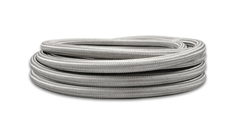 Vibrant Performance 11918 10ft Roll of Stainless Steel Braided Flex Hose; AN Size: -8; Hose ID 0.44"