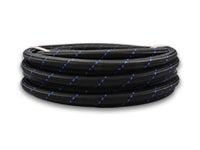 Vibrant Performance 10ft Roll of Black Blue Nylon Braid Flex Hose; AN Size: -12; Hose ID: 0.68" 11972B