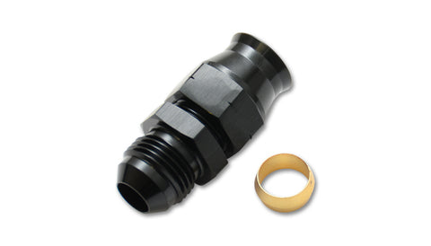 Vibrant Performance Tube to Male AN Adapter with Brass Olive Inserts, -6AN, Tube Size - 0.3125"