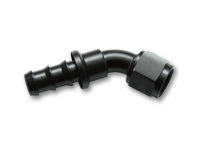 Vibrant Performance Push-On 45 Degree Hose End Elbow Fitting; Size: -6AN 22406