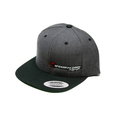 SpeedFactory Racing Dark Heather Grey/Black Snapback Hat