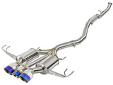 aFe Takeda 3in 304 SS Cat-Back Exhaust w/ Blue Flame Tips 2017+ Honda Civic Type R I4 2.0L