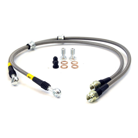 STOPTECH 99-00 CIVIC SI FRONT STAINLESS STEEL BRAIDED BRAKE LINES 950.40007