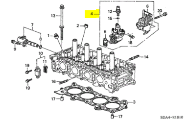 Honda/Acura 15810-PRB-A03 VTEC Spool Valve Assembly