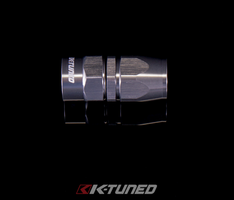 K-Tuned Aluminum Hose End Straight (Titanium)