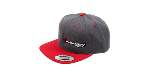 SpeedFactory Racing Dark Heather Grey/Red Snapback Hat