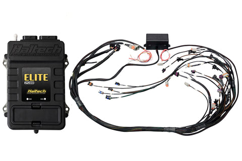 Haltech Elite 2500 + GM GEN IV LSx (LS2/LS3 etc) DBW Ready Terminated Harness Kit w/ EV1 Injector Connector