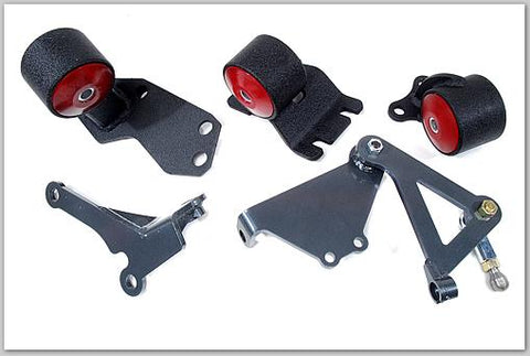 Innovative 88-91 Civic B-Series Black Steel Mounts 60A Bushings (Cable to Hydro Conversion)