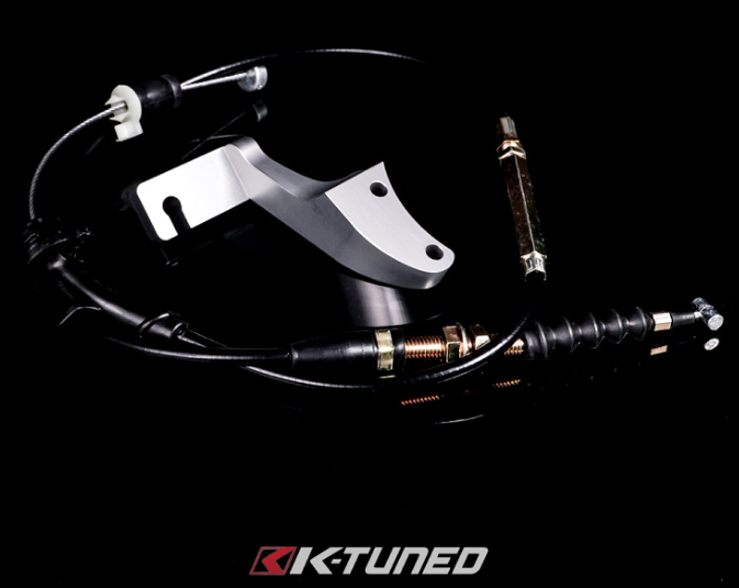 KTuned KSwap Throttle Cable & Bracket (Aluminum) RevlineKC