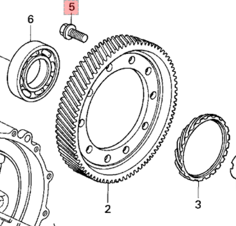 Honda Differential Ring Gear Bolt (11mm) 90017-PPP-000