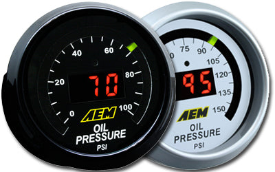 AEM Electronics Oil Pressure Display Gauges