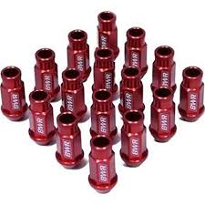 Blackworks Racing - Open Extended Lug Nuts - 12x1.5mm - Set of 16 - Red