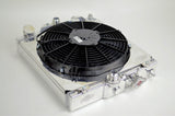 CSF 2858X - Universal Half Radiator w/ -16AN & Slip-On Fittings/ 12in SPAL Fan & Shroud
