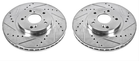 Power Stop Evolution Drilled and Slotted Rotors JBR923XPR