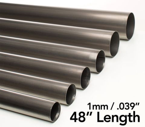Ticon Industries Titanium Tube 1mm/.039" - 48" Length