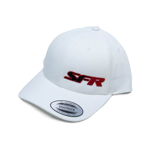 SpeedFactory Racing All White SFR Snapback Hat